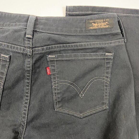 Levi's 545 Low Bootcut Jeans Women's Size 12M (31 x 30) Black Mid Rise - Picture 8 of 11